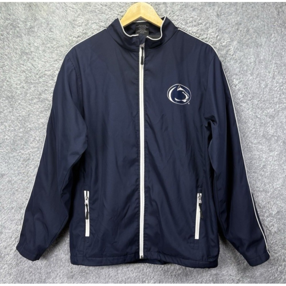 Colosseum Penn State Nittany Lions Men M Navy Full Zip Jacket PSU Football